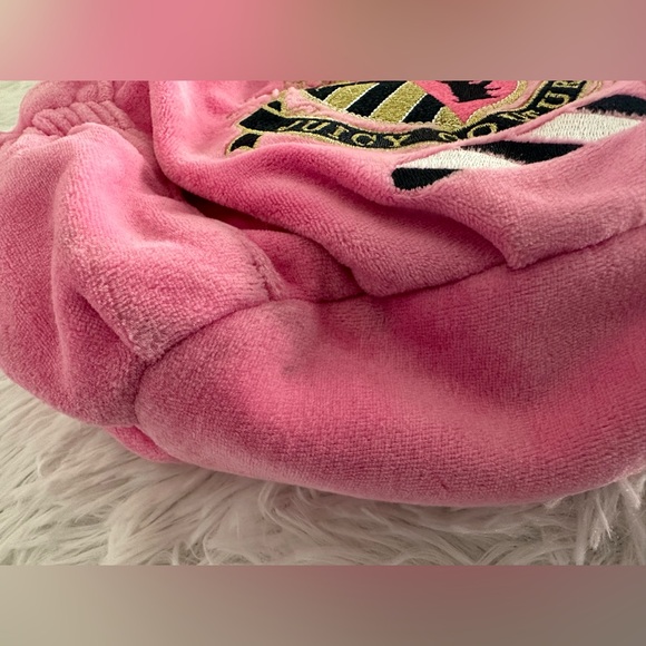 Vintage Juicy Couture Velour Pink Y2K Satchel Bag Handbag Rare - Picture 4 of 14